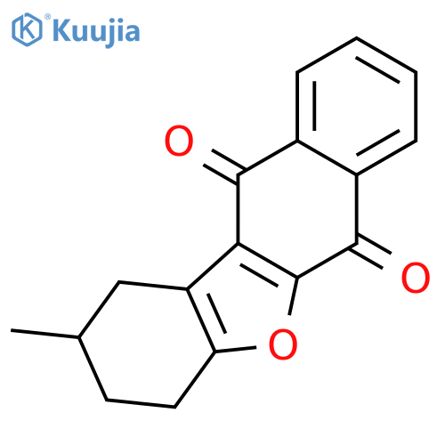 Benzo[b]naphtho[2,3-d]furan-6,11-dione, 1,2,3,4-tetrahydro-2-methyl- structure