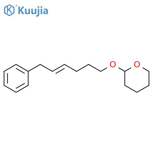 2H-Pyran, tetrahydro-2-[[(4E)-6-phenyl-4-hexenyl]oxy]- structure