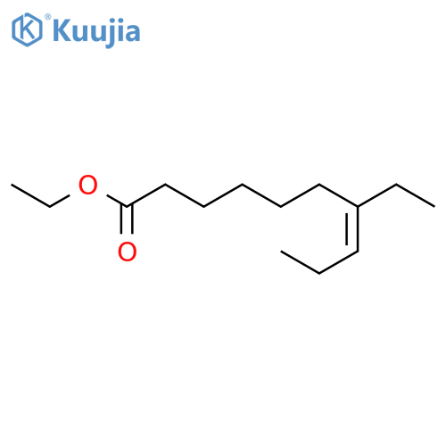 7-Decenoic acid, 7-ethyl-, ethyl ester, (7E)- structure