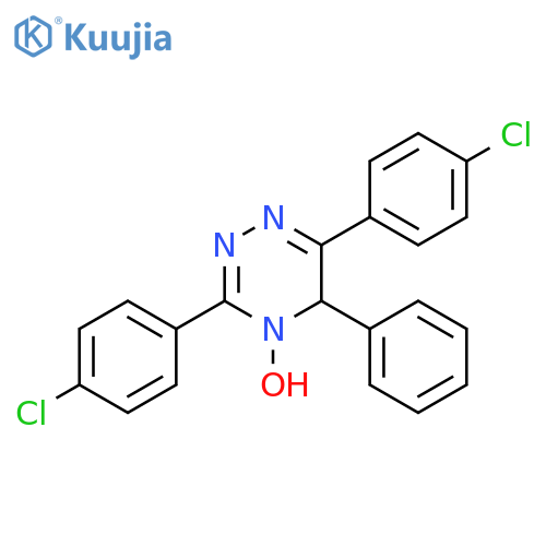1,2,4-Triazine, 3,6-bis(4-chlorophenyl)-4,5-dihydro-4-hydroxy-5-phenyl- structure