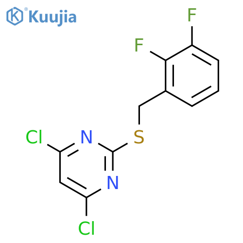 4,6-dichloro-2-[(2,3-difluorophenyl)methylsulfanyl]pyrimidine structure