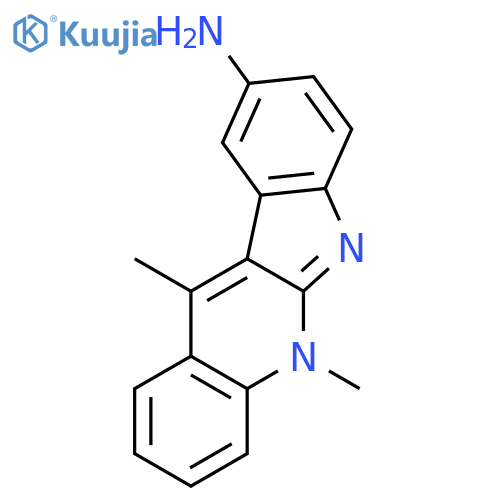 5H-QUININDOLIN-9-AMINE, 5,11-DIMETHYL- structure