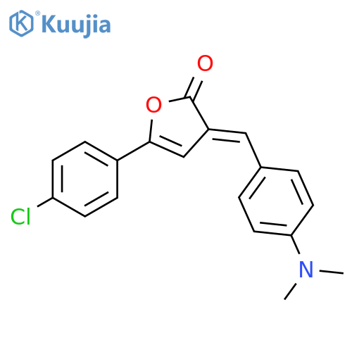 2(3H)-Furanone,5-(4-chlorophenyl)-3-[[4-(dimethylamino)phenyl]methylene]-, (3E)- structure