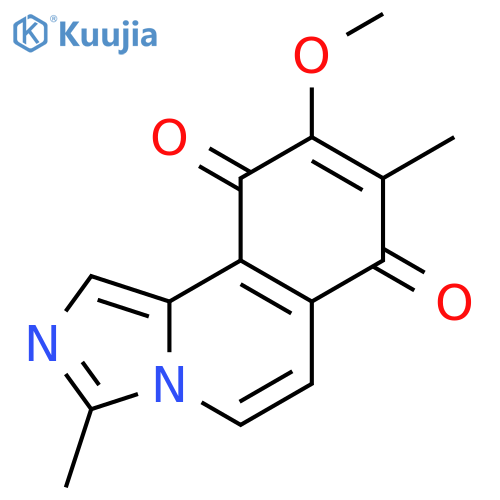 Imidazo[5,1-a]isoquinoline-7,10-dione, 9-methoxy-3,8-dimethyl- structure