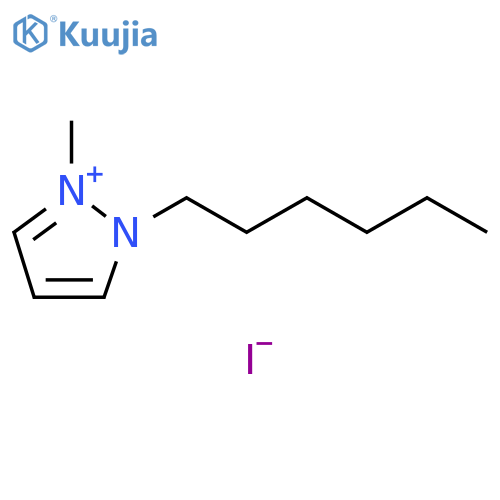 1H-Pyrazolium, 1-hexyl-2-methyl-, iodide structure