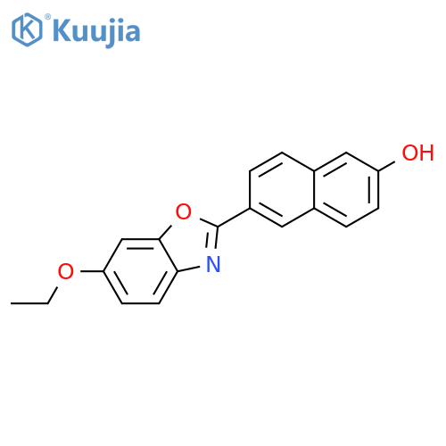 2-Naphthalenol, 6-(6-ethoxy-2-benzoxazolyl)- structure