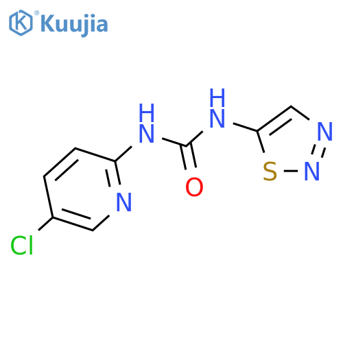 Urea, N-(5-chloro-2-pyridinyl)-N'-1,2,3-thiadiazol-5-yl- structure