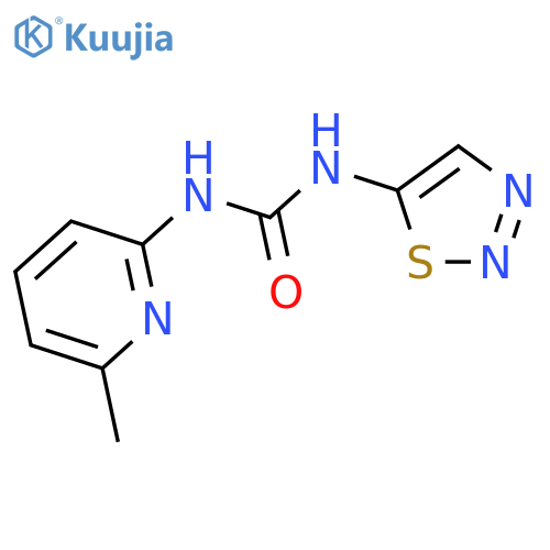 UREA, N-(6-METHYL-2-PYRIDINYL)-N'-1,2,3-THIADIAZOL-5-YL- structure