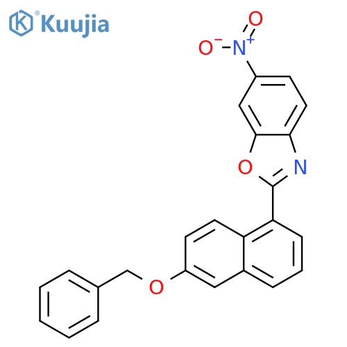 Benzoxazole, 6-nitro-2-[6-(phenylmethoxy)-1-naphthalenyl]- structure