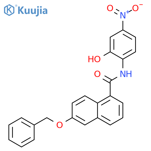 1-Naphthalenecarboxamide,N-(2-hydroxy-4-nitrophenyl)-6-(phenylmethoxy)- structure