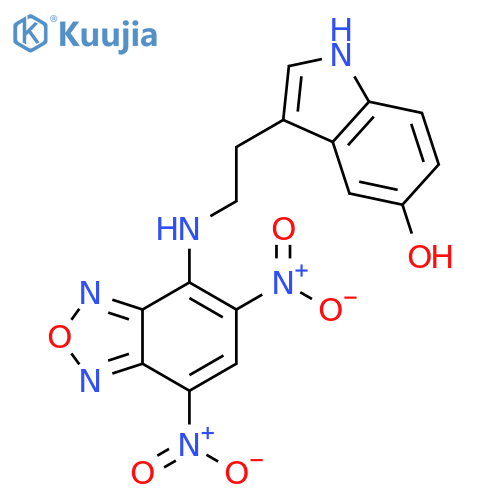 1H-Indol-5-ol, 3-[2-[(5,7-dinitro-2,1,3-benzoxadiazol-4-yl)amino]ethyl]- structure