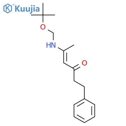 5-[(tert-Butoxymethyl)amino]-1-phenylhex-4-en-3-one structure