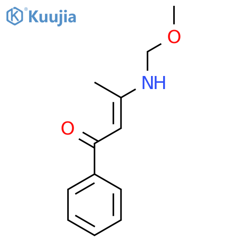 2-Buten-1-one, 3-[(methoxymethyl)amino]-1-phenyl- structure