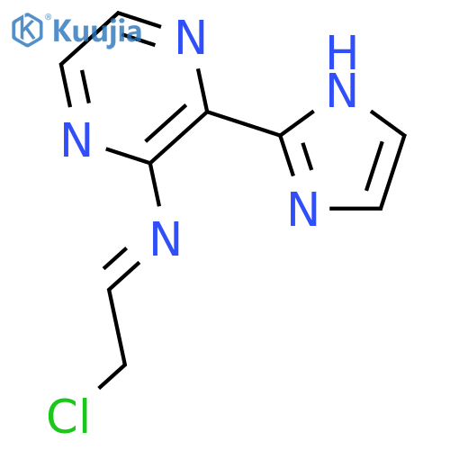 PYRAZINAMINE, N-(2-CHLOROETHYLIDENE)-3-(1H-IMIDAZOL-2-YL)- structure