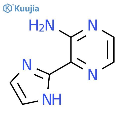 3-(1H-imidazol-2-yl)pyrazin-2-amine structure