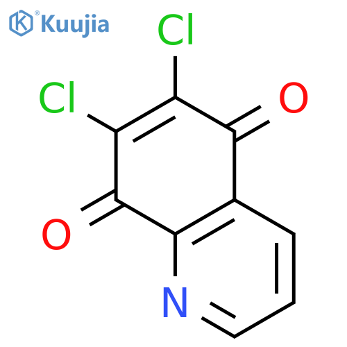 6,\u200b7-\u200bDichloroquinoline-\u200b5,\u200b8-\u200bdione structure