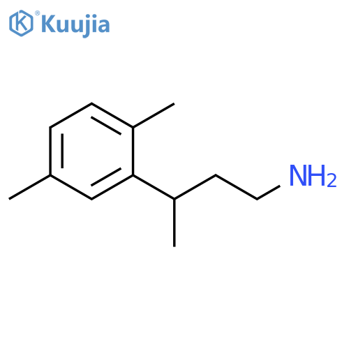 3-(2,5-dimethylphenyl)butan-1-amine structure