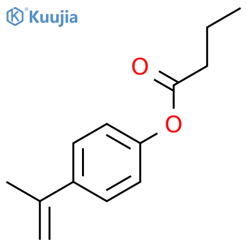 Butanoic acid, 4-(1-methylethenyl)phenyl ester structure