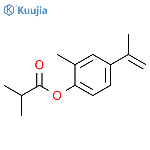 PROPANOIC ACID, 2-METHYL-, 2-METHYL-4-(1-METHYLETHENYL)PHENYL ESTER structure