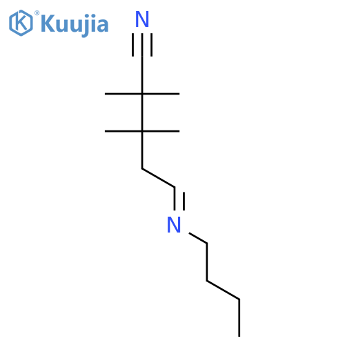 Pentanenitrile, 5-(butylimino)-2,2,3,3-tetramethyl- structure