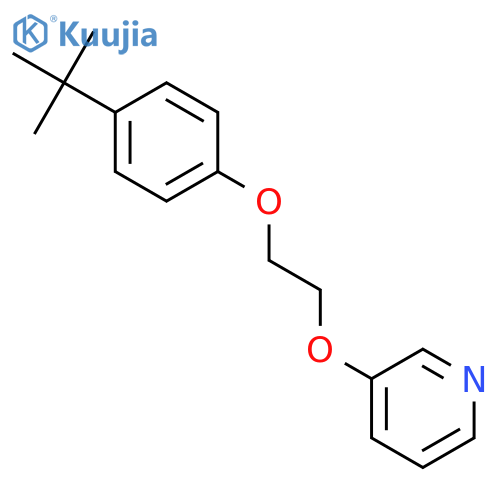 Pyridine, 3-[2-[4-(1,1-dimethylethyl)phenoxy]ethoxy]- structure
