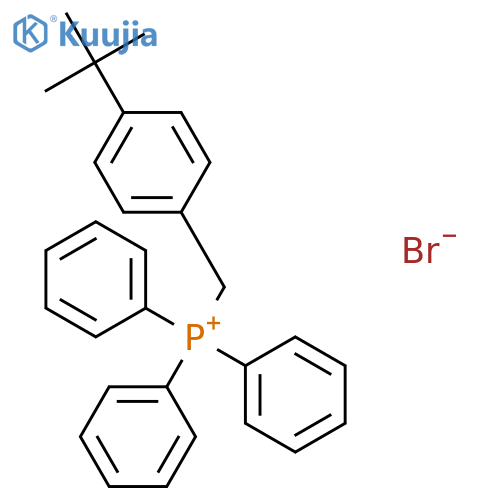 Phosphonium, [[4-(1,1-dimethylethyl)phenyl]methyl]triphenyl-, bromide structure