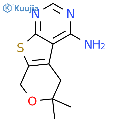 6,6-Dimethyl-5,8-dihydro-6H-7-oxa-9-thia-1,3-diaza-fluoren-4-ylamine structure