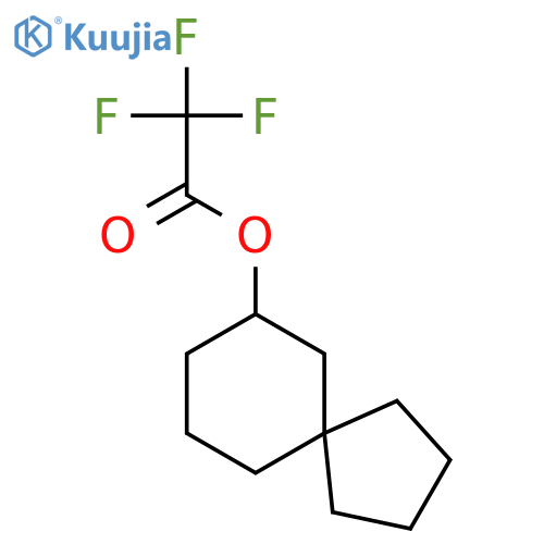 Acetic acid, trifluoro-, spiro[4.5]dec-7-yl ester structure