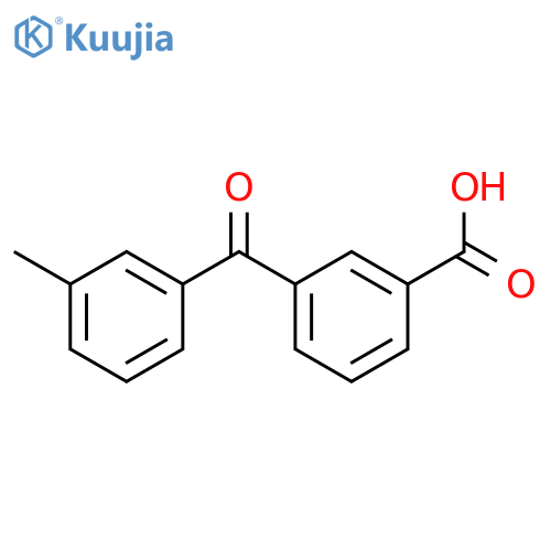 Benzoic acid, 3-(3-methylbenzoyl)- structure