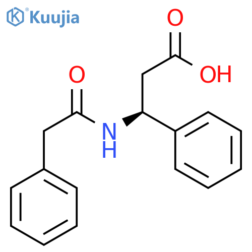 Benzenepropanoic acid, b-[(2-phenylacetyl)amino]-, (bS)- structure