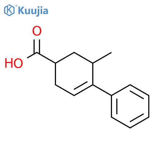 3-Cyclohexene-1-carboxylic acid, 5-methyl-4-phenyl- structure