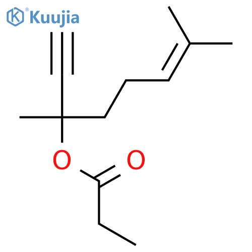 3,7-dimethyloct-6-en-1-yn-3-yl propanoate structure