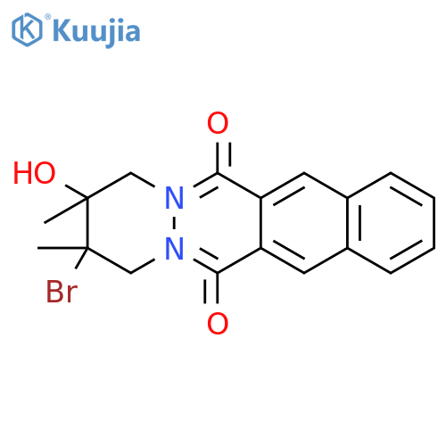 5-Bromo-6-hydroxy-5,6-dimethyl-3,8-diazatetracyclo[8.8.0.03,8.012,17]octadeca-1(18),10,12,14,16-pentaene-2,9-dione structure