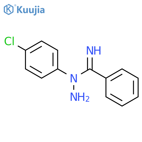 Benzenecarboximidic acid, N-(4-chlorophenyl)-, hydrazide structure