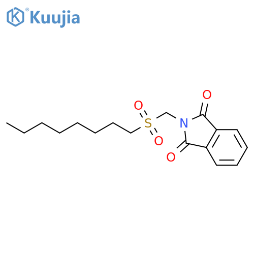 1H-Isoindole-1,3(2H)-dione, 2-[(octylsulfonyl)methyl]- structure