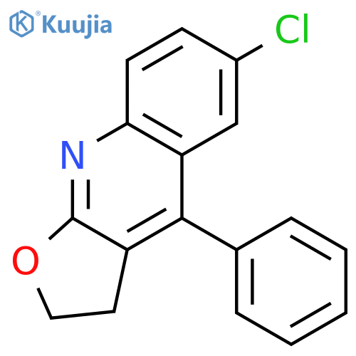 FURO[2,3-B]QUINOLINE, 6-CHLORO-2,3-DIHYDRO-4-PHENYL- structure