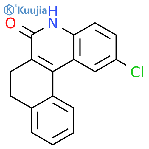 Benzo[k]phenanthridin-6(5H)-one, 2-chloro-7,8-dihydro- structure