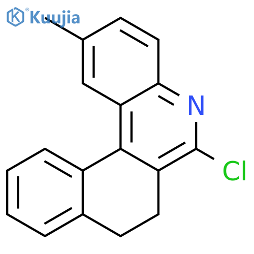 BENZO[K]PHENANTHRIDINE, 6-CHLORO-7,8-DIHYDRO-2-METHYL- structure