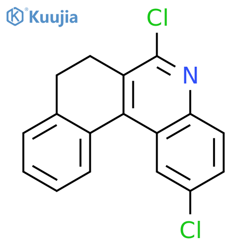 Benzo[k]phenanthridine, 2,6-dichloro-7,8-dihydro- structure