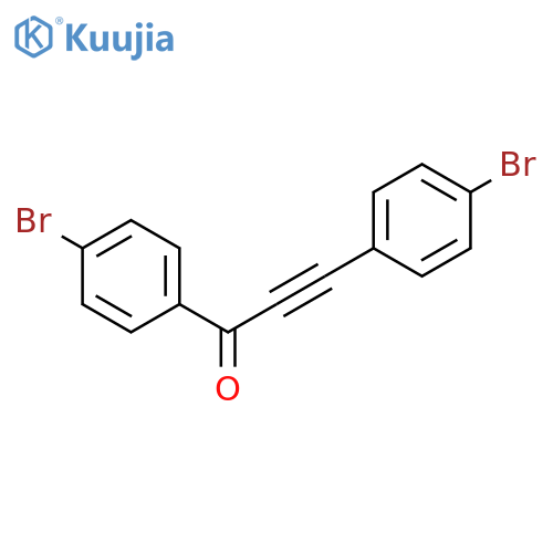 2-PROPYN-1-ONE, 1,3-BIS(4-BROMOPHENYL)- structure