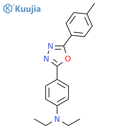 Benzenamine, N,N-diethyl-4-[5-(4-methylphenyl)-1,3,4-oxadiazol-2-yl]- structure