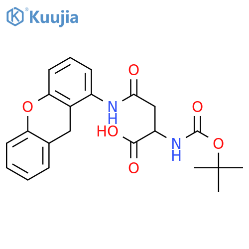 Boc-Asn(Xan)-OH structure