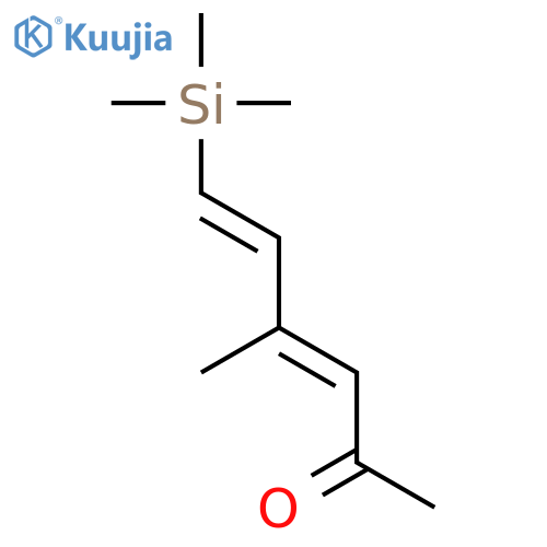 3,5-Hexadien-2-one, 4-methyl-6-(trimethylsilyl)- structure