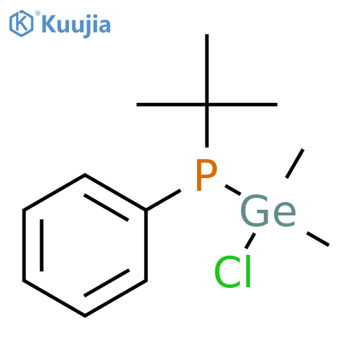 Phosphine, (chlorodimethylgermyl)(1,1-dimethylethyl)phenyl- structure
