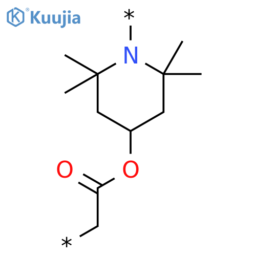 Poly[(2,2,6,6-tetramethyl-1,4-piperidinediyl)oxy(1-oxo-1,2-ethanediyl)] structure