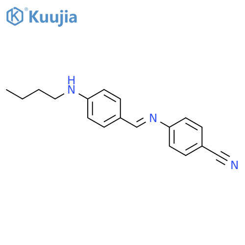 Benzonitrile, 4-[[[4-(butylamino)phenyl]methylene]amino]- structure