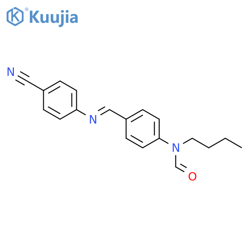 FORMAMIDE, N-BUTYL-N-[4-[[(4-CYANOPHENYL)IMINO]METHYL]PHENYL]- structure