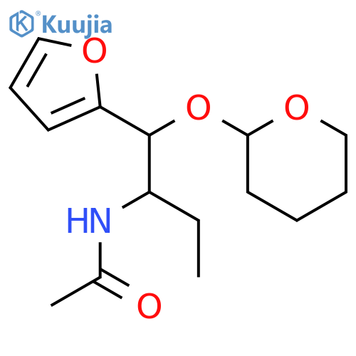 ACETAMIDE, N-[1-[2-FURANYL[(TETRAHYDRO-2H-PYRAN-2-YL)OXY]METHYL]PROPYL]- structure