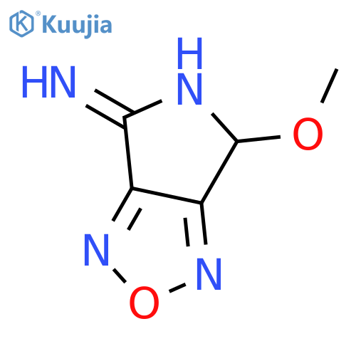 4H-PYRROLO[3,4-C][1,2,5]OXADIAZOL-4-IMINE, 6-METHOXY- structure