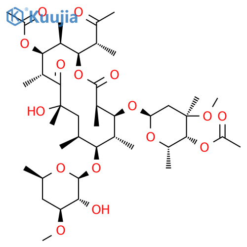 [(2S,3R,4S,5R,7S,9S,10S,11R,12S,13R)-12-[(2R,4R,5R,6S)-5-Acetyloxy-4-methoxy-4,6-dimethyloxan-2-yl]oxy-7-hydroxy-10-[(2S,3R,4S,6R)-3-hydroxy-4-methoxy-6-methyloxan-2-yl]oxy-3,5,7,9,11,13-hexamethyl-6,14-dioxo-2-[(2R)-3-oxobutan-2-yl]-oxacyclotetradec-4-yl] acetate structure